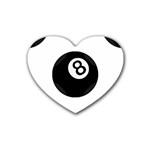 Emoji Eight Ball Rubber Coaster (Heart)