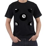 Emoji Eight Ball Men s T-Shirt (Black)