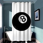 Emoji Eight Ball Shower Curtain 36  x 72  (Stall)