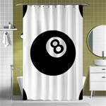 Emoji Eight Ball Shower Curtain 48  x 72  (Small)