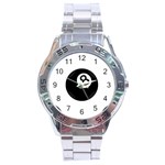 Emoji Eight Ball Stainless Steel Analogue Watch