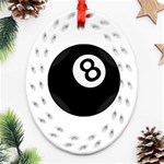 Emoji Eight Ball Ornament (Oval Filigree)