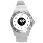 Emoji Eight Ball Round Plastic Sport Watch (L)