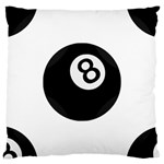 Emoji Eight Ball Large Cushion Case (One Side)