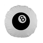 Emoji Eight Ball Standard 15  Premium Round Cushion 