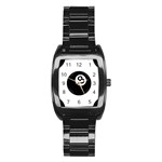 Emoji Eight Ball Stainless Steel Barrel Watch