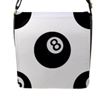 Emoji Eight Ball Flap Closure Messenger Bag (L)