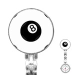 Emoji Eight Ball Stainless Steel Nurses Watch