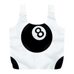 Emoji Eight Ball Full Print Recycle Bag (L)