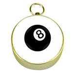 Emoji Eight Ball Gold Compass