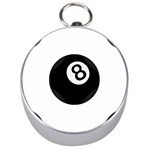 Emoji Eight Ball Silver Compass