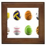 sports easter eggs Framed Tile