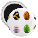 sports easter eggs 3  Magnet