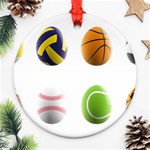 sports easter eggs Ornament (Round)