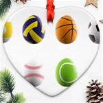 sports easter eggs Ornament (Heart)