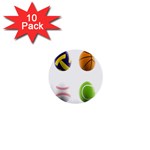 sports easter eggs 1  Mini Button (10 pack) 