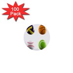 sports easter eggs 1  Mini Button (100 pack) 