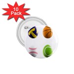 sports easter eggs 1.75  Button (10 pack) 