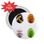 sports easter eggs 2.25  Magnet (10 pack)