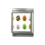 sports easter eggs Italian Charm (13mm)