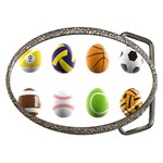 sports easter eggs Belt Buckle