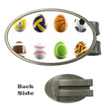 sports easter eggs Money Clip (Oval)