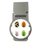 sports easter eggs Money Clip (Round)