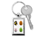 sports easter eggs Key Chain (Rectangle)