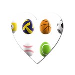 sports easter eggs Magnet (Heart)