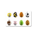 sports easter eggs Magnet (Name Card)