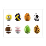 sports easter eggs Sticker A4 (10 pack)