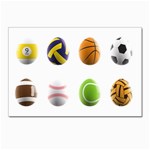 sports easter eggs Postcard 4 x 6  (Pkg of 10)