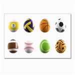 sports easter eggs Postcards 5  x 7  (Pkg of 10)