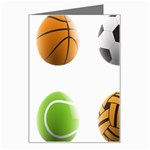 sports easter eggs Greeting Card