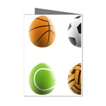 sports easter eggs Mini Greeting Cards (Pkg of 8)