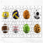 sports easter eggs Jigsaw Puzzle (Rectangular)