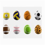 sports easter eggs Small Glasses Cloth