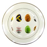 sports easter eggs Porcelain Plate