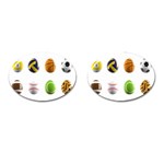 sports easter eggs Cufflinks (Oval)