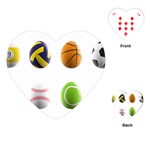 sports easter eggs Playing Cards (Heart)