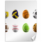 sports easter eggs Canvas 12  x 16 