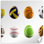 sports easter eggs Canvas 20  x 20 