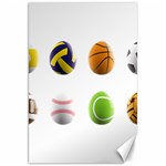 sports easter eggs Canvas 20  x 30 