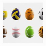 sports easter eggs Medium Glasses Cloth