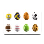 sports easter eggs Small Doormat