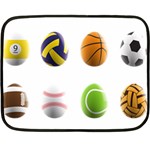 sports easter eggs Fleece Blanket (Mini)