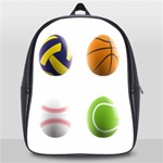 sports easter eggs School Bag (Large)