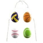 sports easter eggs Full Print Apron