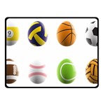 sports easter eggs Fleece Blanket (Small)