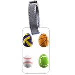 sports easter eggs Luggage Tag (two sides)